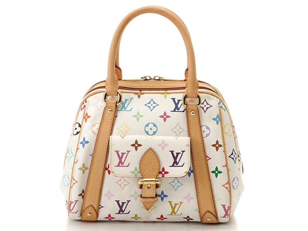 LOUIS VUITTON Priscilla Handbag Multicolor Blanc White